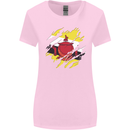 Torn Brunei Flag Bruneian Day Football Womens Wider Cut T-Shirt Light Pink