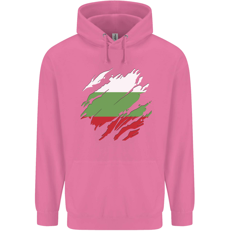 Torn Bulgaria Flag Bulgarian Day Football Childrens Kids Hoodie Azalea