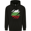 Torn Bulgaria Flag Bulgarian Day Football Childrens Kids Hoodie Black