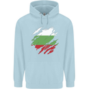 Torn Bulgaria Flag Bulgarian Day Football Childrens Kids Hoodie Light Blue