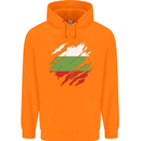 Torn Bulgaria Flag Bulgarian Day Football Childrens Kids Hoodie Orange
