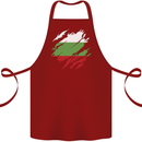 Torn Bulgaria Flag Bulgarian Day Football Cotton Apron 100% Organic Maroon