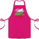 Torn Bulgaria Flag Bulgarian Day Football Cotton Apron 100% Organic Pink