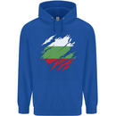 Torn Bulgaria Flag Bulgarian Day Football Mens 80% Cotton Hoodie Royal Blue