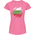 Torn Bulgaria Flag Bulgarian Day Football Womens Petite Cut T-Shirt Azalea