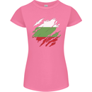 Torn Bulgaria Flag Bulgarian Day Football Womens Petite Cut T-Shirt Azalea