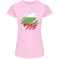 Torn Bulgaria Flag Bulgarian Day Football Womens Petite Cut T-Shirt Light Pink