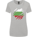 Torn Bulgaria Flag Bulgarian Day Football Womens Wider Cut T-Shirt Sports Grey