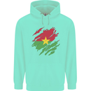 Torn Burkina Faso Flag Day Football Childrens Kids Hoodie Peppermint