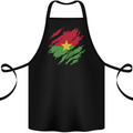 Torn Burkina Faso Flag Day Football Cotton Apron 100% Organic Black