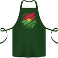 Torn Burkina Faso Flag Day Football Cotton Apron 100% Organic Forest Green