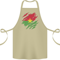 Torn Burkina Faso Flag Day Football Cotton Apron 100% Organic Khaki