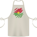Torn Burkina Faso Flag Day Football Cotton Apron 100% Organic Natural