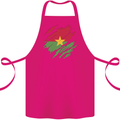 Torn Burkina Faso Flag Day Football Cotton Apron 100% Organic Pink