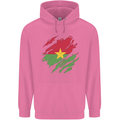 Torn Burkina Faso Flag Day Football Mens 80% Cotton Hoodie Azelea