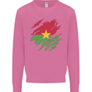 Torn Burkina Faso Flag Day Football Mens Sweatshirt Jumper Azalea