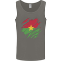 Torn Burkina Faso Flag Day Football Mens Vest Tank Top Charcoal