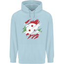 Torn Burundi Flag Burundians Day Football Childrens Kids Hoodie Light Blue
