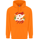 Torn Burundi Flag Burundians Day Football Childrens Kids Hoodie Orange