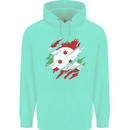 Torn Burundi Flag Burundians Day Football Childrens Kids Hoodie Peppermint