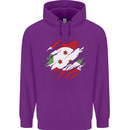 Torn Burundi Flag Burundians Day Football Childrens Kids Hoodie Purple