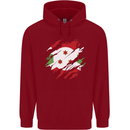 Torn Burundi Flag Burundians Day Football Childrens Kids Hoodie Red