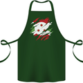 Torn Burundi Flag Burundians Day Football Cotton Apron 100% Organic Forest Green