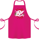 Torn Burundi Flag Burundians Day Football Cotton Apron 100% Organic Pink