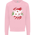 Torn Burundi Flag Burundians Day Football Mens Sweatshirt Jumper Light Pink