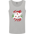 Torn Burundi Flag Burundians Day Football Mens Vest Tank Top Sports Grey