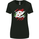 Torn Burundi Flag Burundians Day Football Womens Wider Cut T-Shirt Black