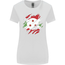 Torn Burundi Flag Burundians Day Football Womens Wider Cut T-Shirt White