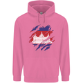 Torn Cambodia Flag Cambodian Day Football Childrens Kids Hoodie Azalea