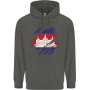 Torn Cambodia Flag Cambodian Day Football Childrens Kids Hoodie Storm Grey