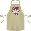 Torn Cambodia Flag Cambodian Day Football Cotton Apron 100% Organic Khaki