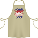 Torn Cambodia Flag Cambodian Day Football Cotton Apron 100% Organic Khaki