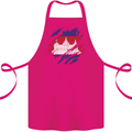 Torn Cambodia Flag Cambodian Day Football Cotton Apron 100% Organic Pink