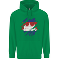 Torn Cambodia Flag Cambodian Day Football Mens 80% Cotton Hoodie Irish Green