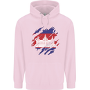Torn Cambodia Flag Cambodian Day Football Mens 80% Cotton Hoodie Light Pink