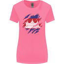 Torn Cambodia Flag Cambodian Day Football Womens Wider Cut T-Shirt Azalea
