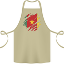 Torn Cameroon Flag Cameroonian Day Football Cotton Apron 100% Organic Khaki