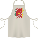 Torn Cameroon Flag Cameroonian Day Football Cotton Apron 100% Organic Natural