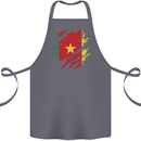 Torn Cameroon Flag Cameroonian Day Football Cotton Apron 100% Organic Steel
