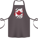 Torn Canada Flag Canadian Day Football Cotton Apron 100% Organic Dark Grey