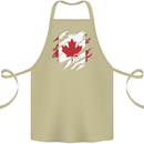Torn Canada Flag Canadian Day Football Cotton Apron 100% Organic Khaki