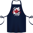 Torn Canada Flag Canadian Day Football Cotton Apron 100% Organic Navy Blue