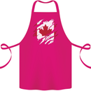 Torn Canada Flag Canadian Day Football Cotton Apron 100% Organic Pink