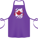 Torn Canada Flag Canadian Day Football Cotton Apron 100% Organic Purple