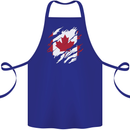 Torn Canada Flag Canadian Day Football Cotton Apron 100% Organic Royal Blue