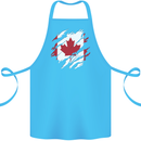 Torn Canada Flag Canadian Day Football Cotton Apron 100% Organic Turquoise